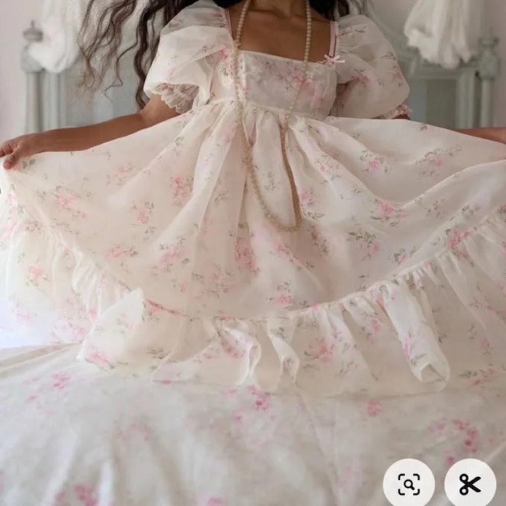 NWT SELKIE Summer Home French Puff Dress